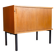 Small vintage Scandinavian storage unit with tambour door.