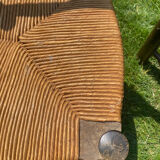 Pair of Georges Robert straw chairs