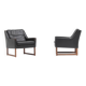 Pair of leather armchairs by Rudolf Bernd Glatzel for Kill International 1960