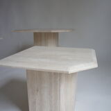 Italian travertine table set