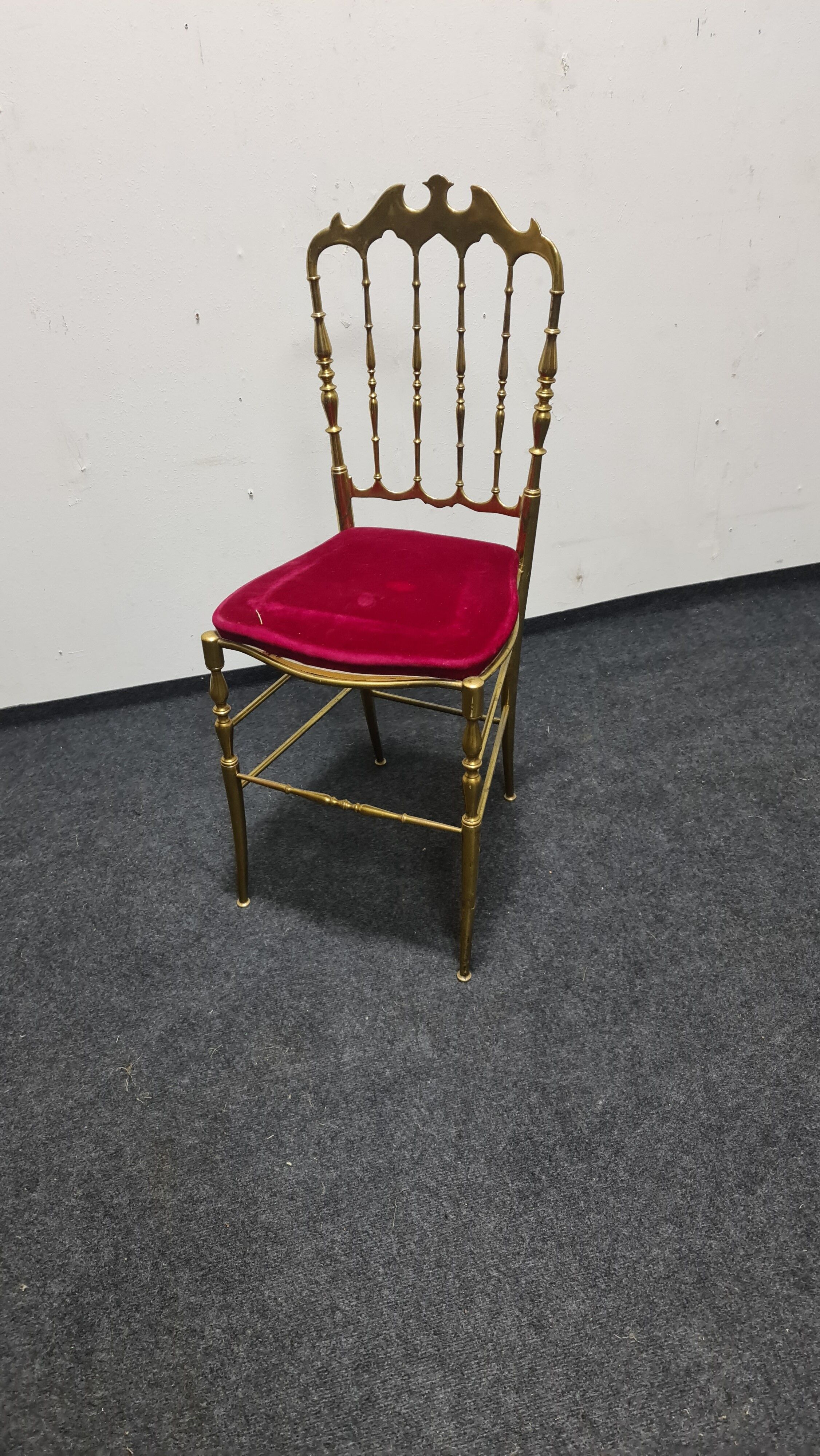 Vintage brass Chiavari chair