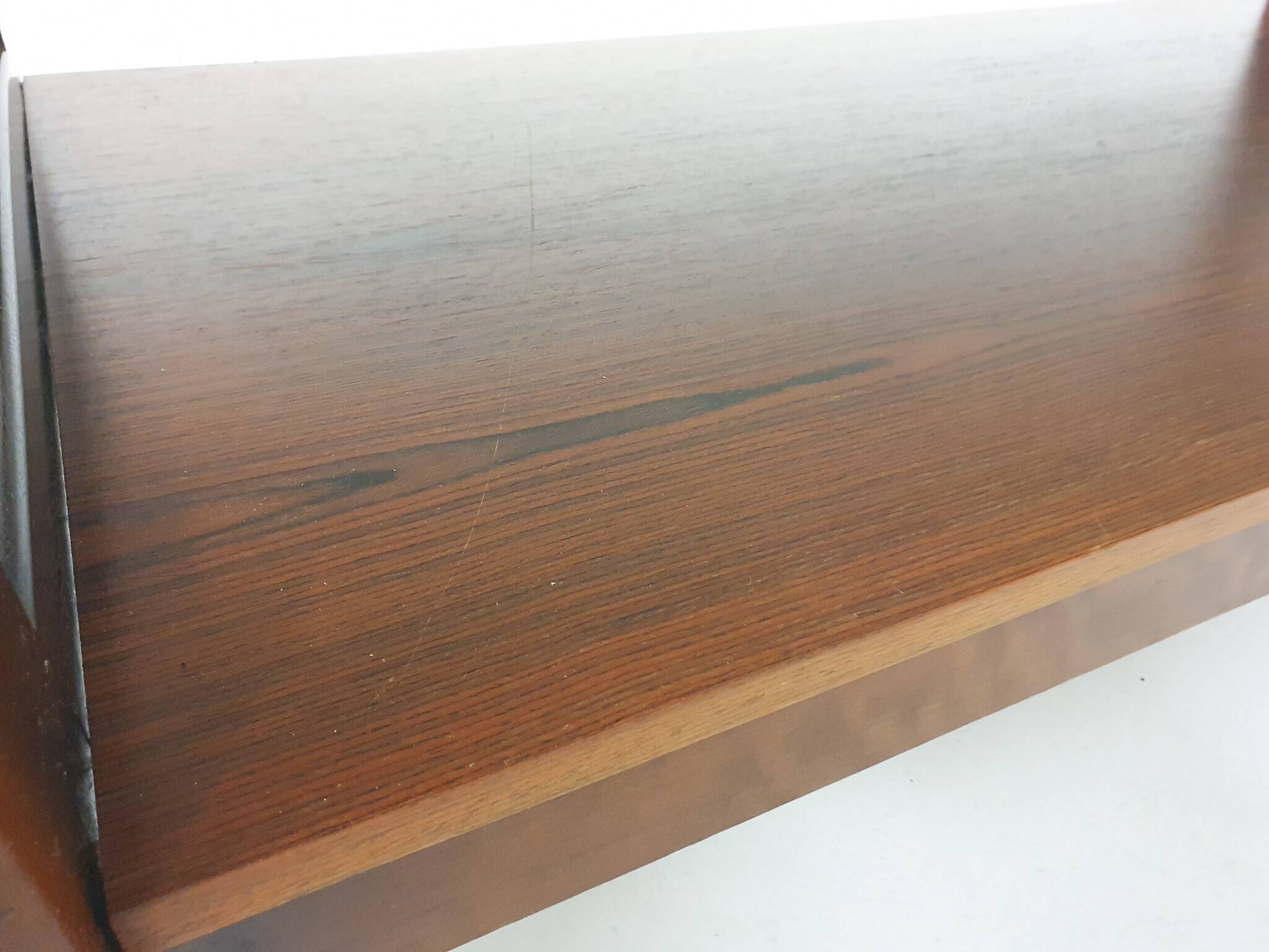 Mid-century coffee table with smoked glass, The Netherlands 1960's