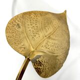Italian Brass 3-Arm Floor Lamp Tommaso Barbi style , 1970s