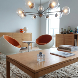 70s glass cube table lighter