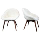 Pair of lounge chairs restored by Miroslav Navratil, 1960s