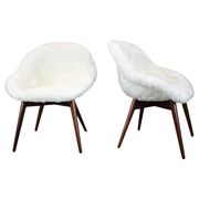 Pair of lounge chairs restored by Miroslav Navratil, 1960s