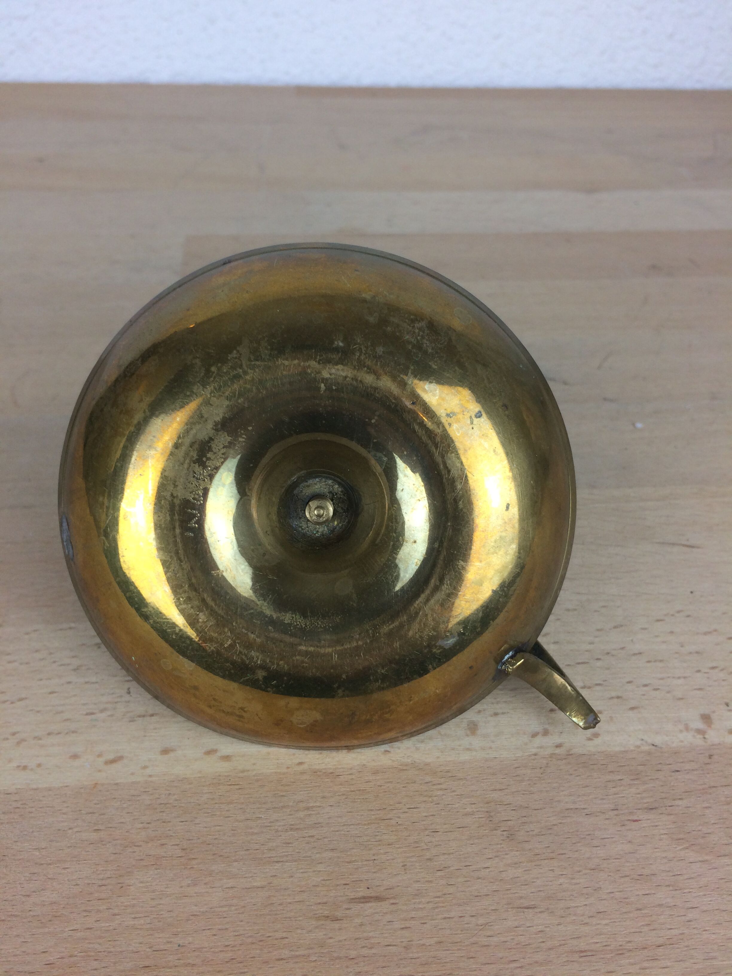 Candle holder golden brass cellar rat