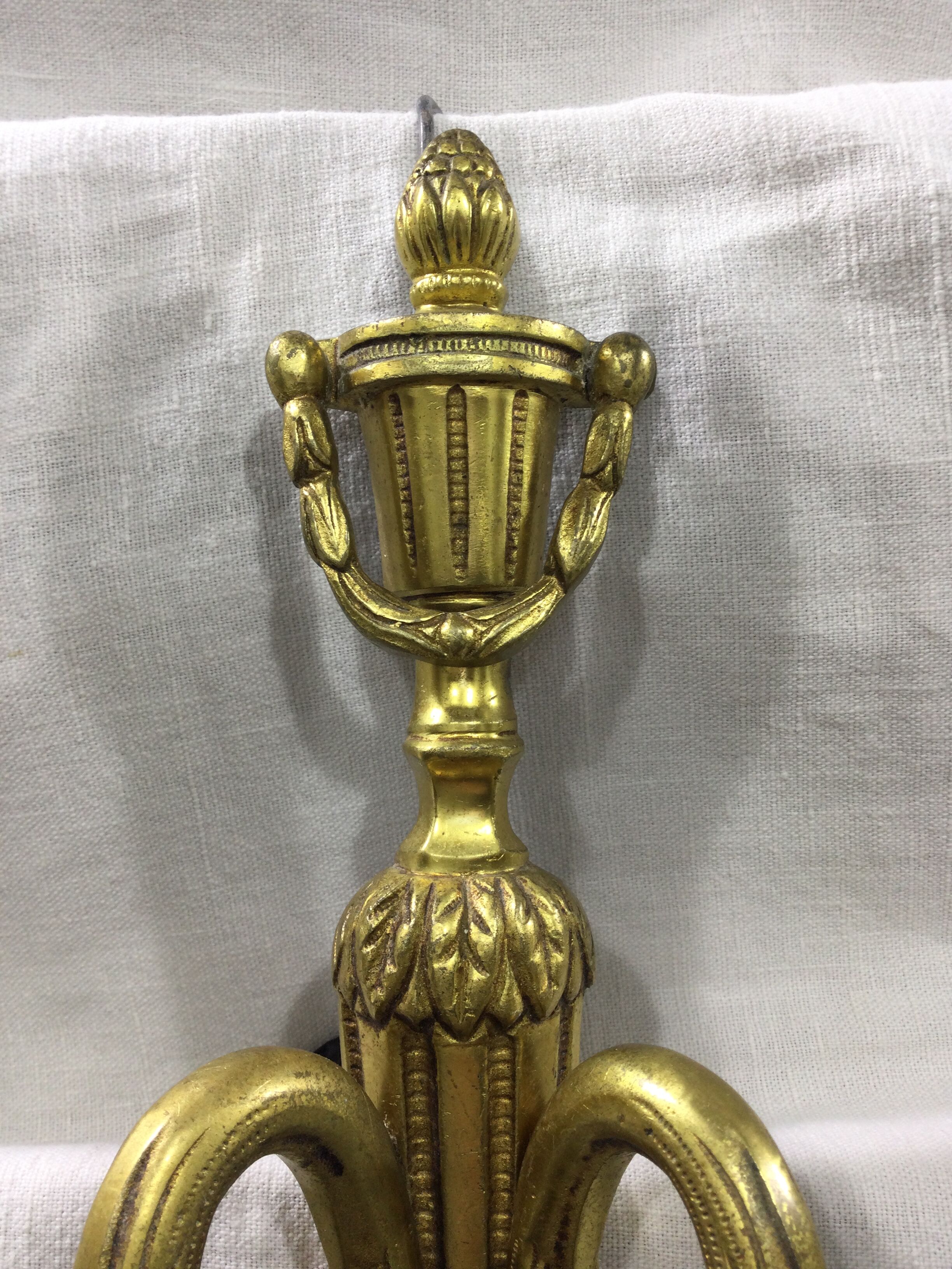 Pair of sconces Louis XVI Bronze