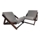 Pair of folding armchairs