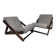 Pair of folding armchairs