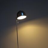Mid-century modern floor lamp in chrome, model G-075 by Bergboms, Sweden, 1960s.