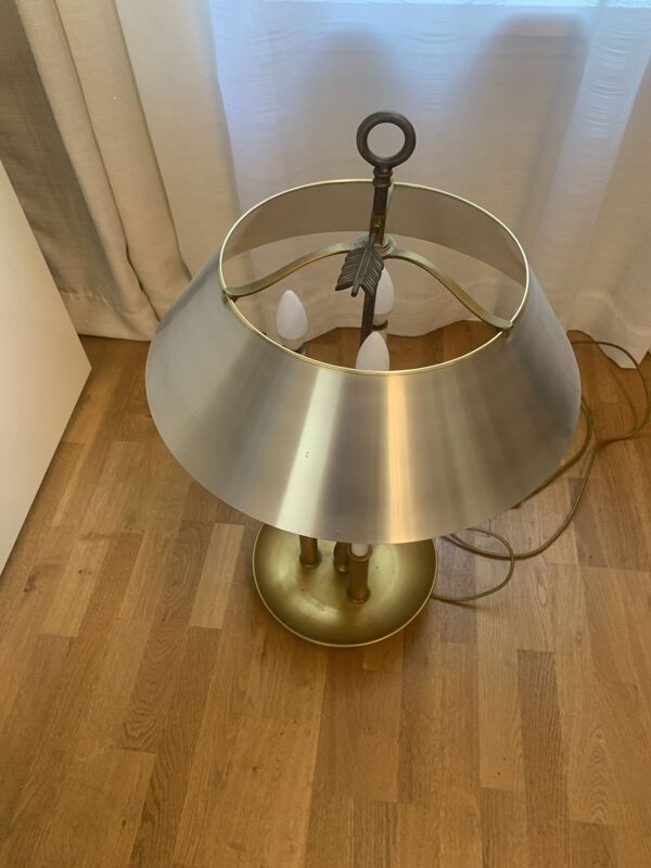Grande lampe en bronze de la maison bagués 1970
