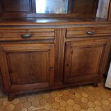 Oak sideboard kitchen glass doors