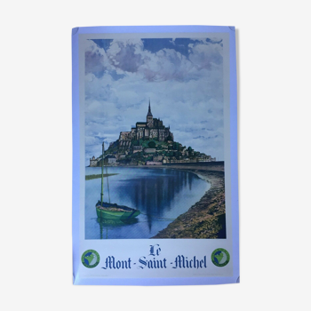 Affiche originale Tourisme "Le Mont St-Michel" 62x99cm 1930