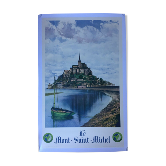 Affiche originale Tourisme "Le Mont St-Michel" 62x99cm 1930