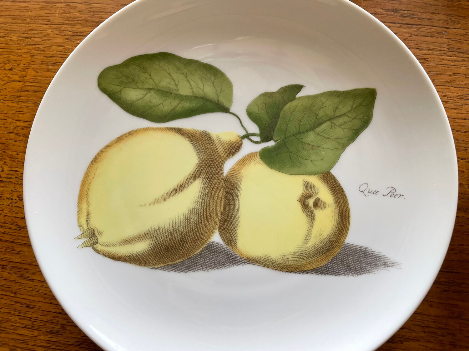 Set of 4 Vintage Hutschenreuther Fruit Dessert Plates 20cm, Side Plate