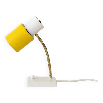Lampe de bureau / lampe de table HALA du milieu du siècle avec col de cygne en laiton
