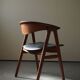 Armchair in teak by Erik Kirkegaard for Høng stolefabrik, model 52 "Compass Chair", mad