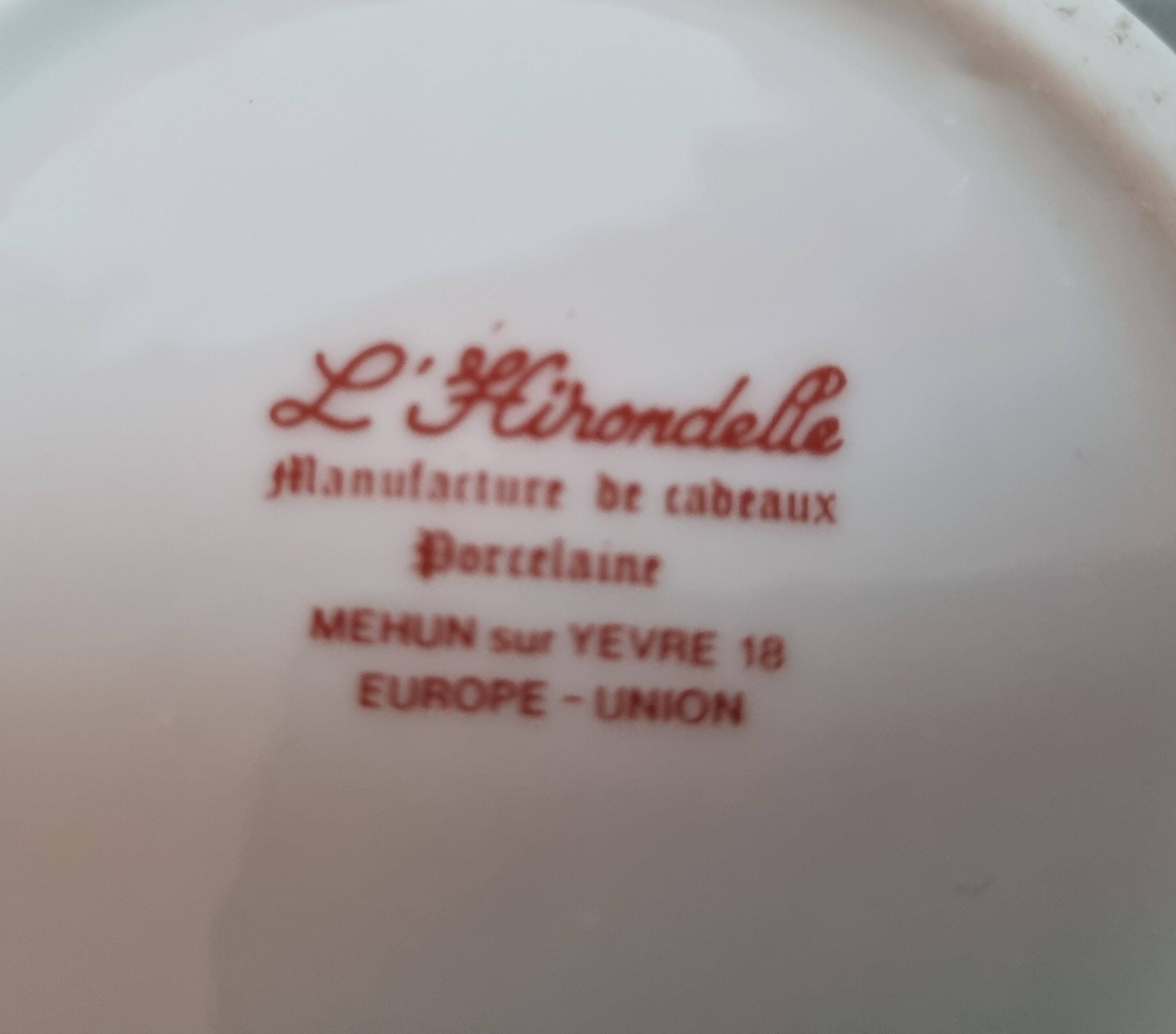 Porcelain coffee maker l'hirondelle from 1980