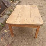 Wooden coffee table with a drawer
