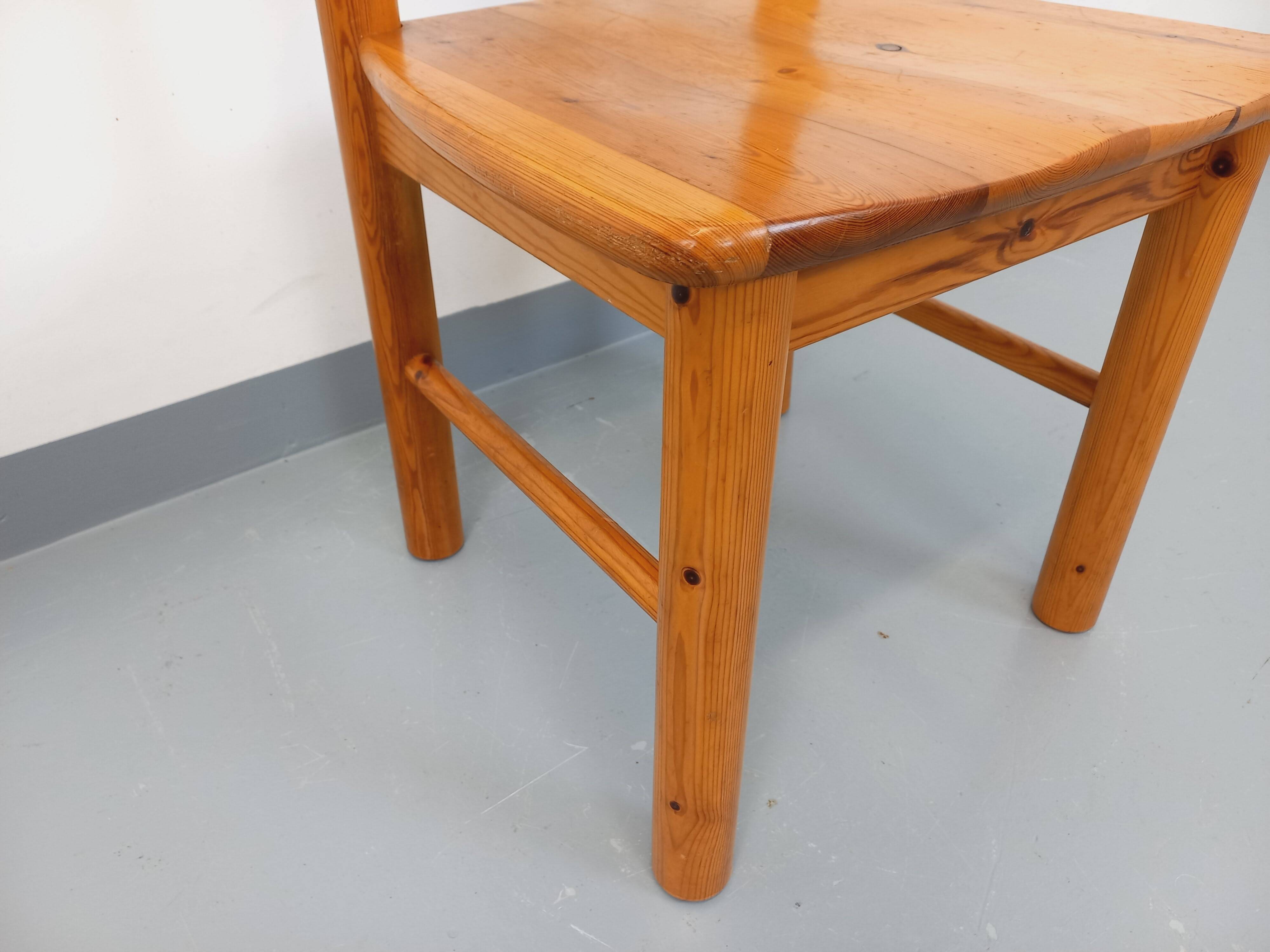 Vintage Scandinavian Rainer Daumiller chair in pine from the 70s