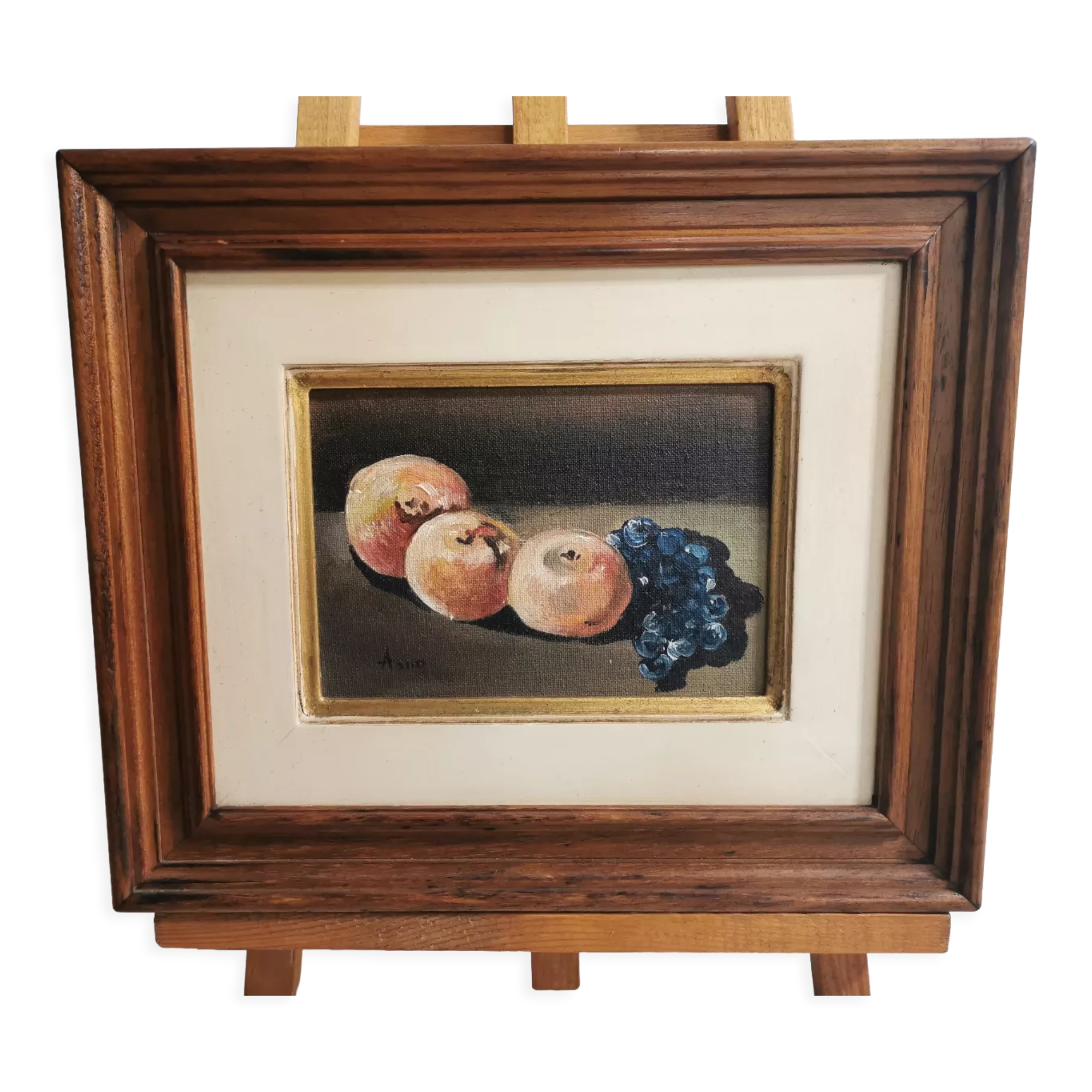 Still life, oil on panel