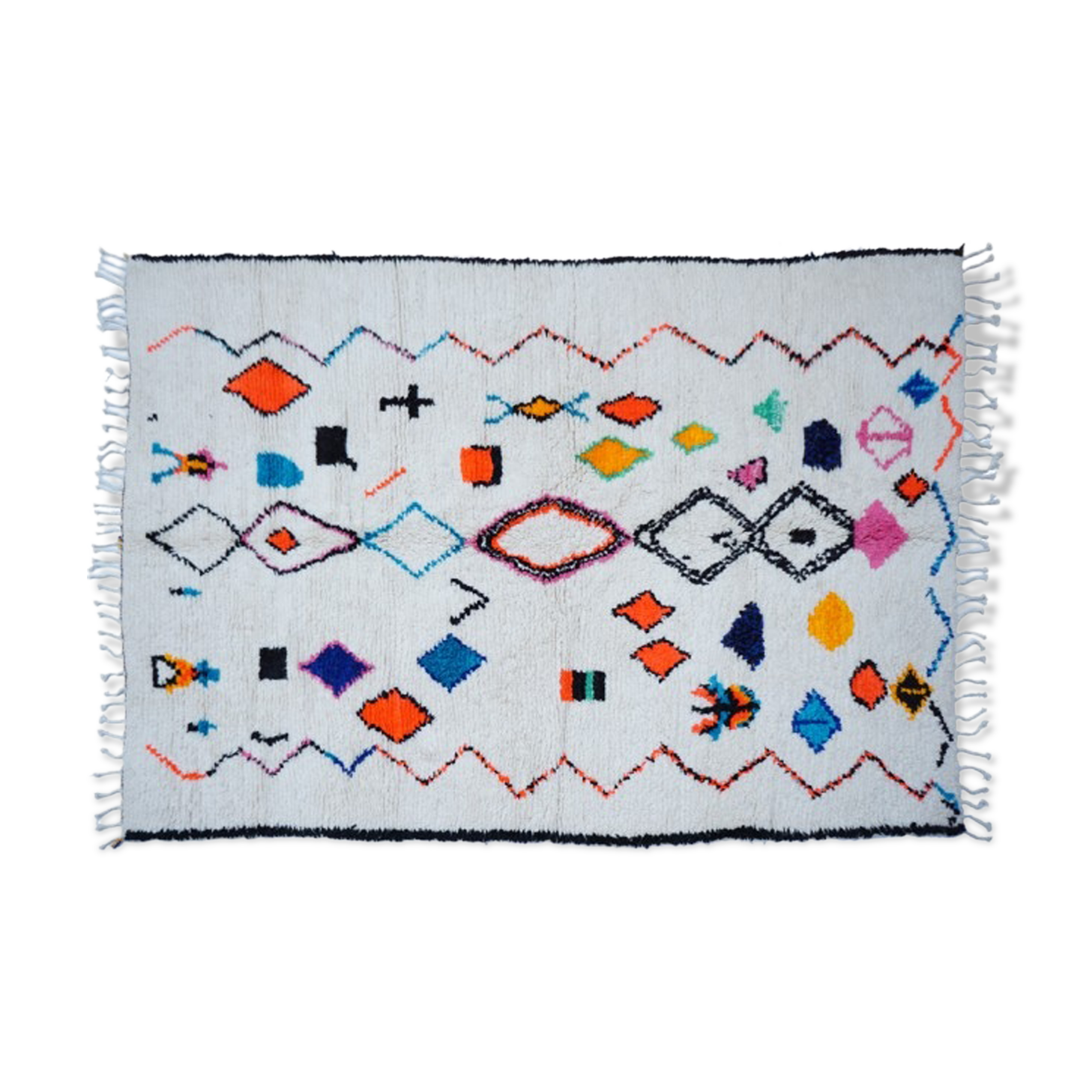 Colorful Berber carpet 295x195cm