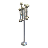 Lampadaire Space Age chromé, Italie 1970