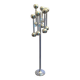Lampadaire Space Age chromé, Italie 1970