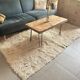 Large vintage carpet 100% pure wool Flokati with long pile from the 60s-70s.