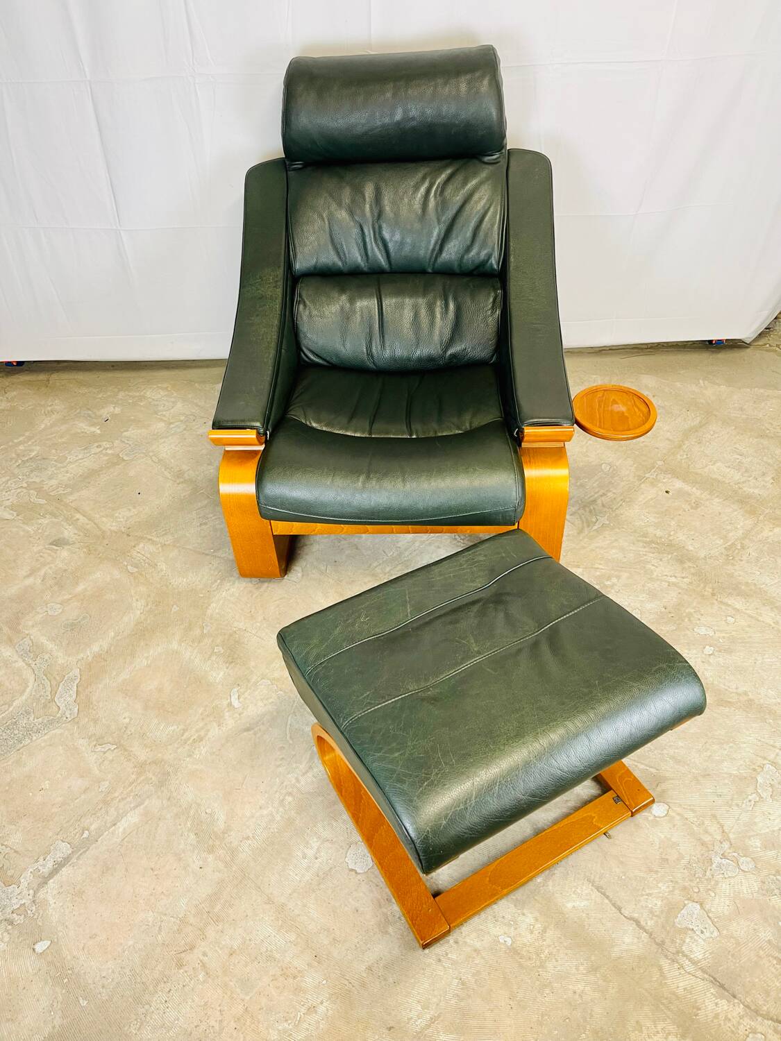 Kroken armchair and footstool by Nelo Möbel Sweden.