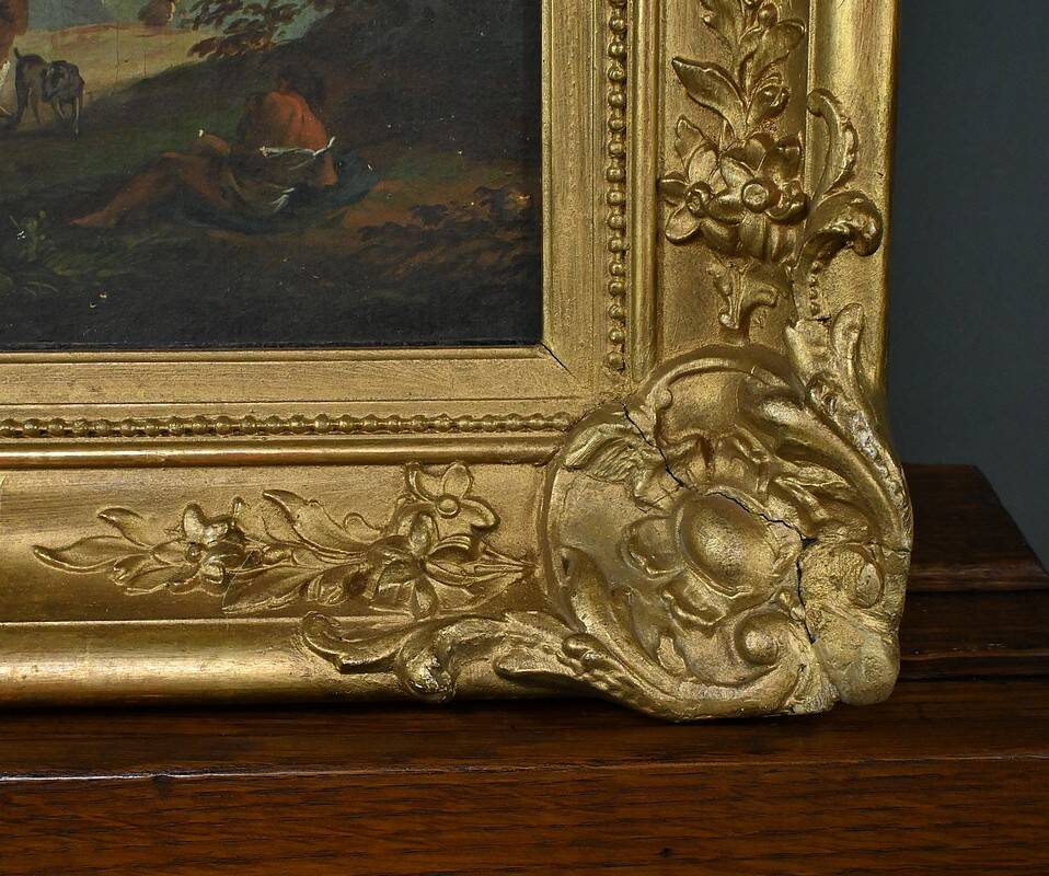 Painting “The Temple of Tivoli”, Italy – Late 19th century