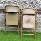 Metal folding chairs