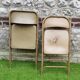 Metal folding chairs