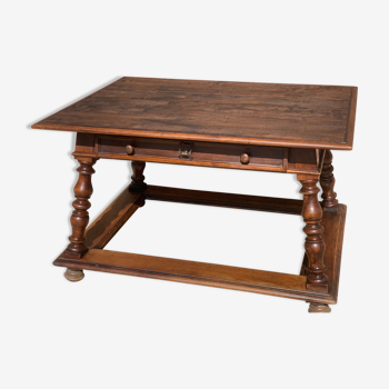 Table of changer in walnut work Swiss 19th century