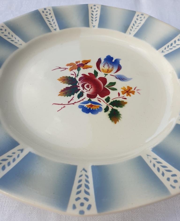 Set 10 plates Claude de Sarreguemines 1930