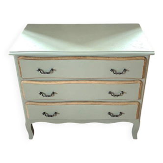 Commode 3 tiroirs vert laurier