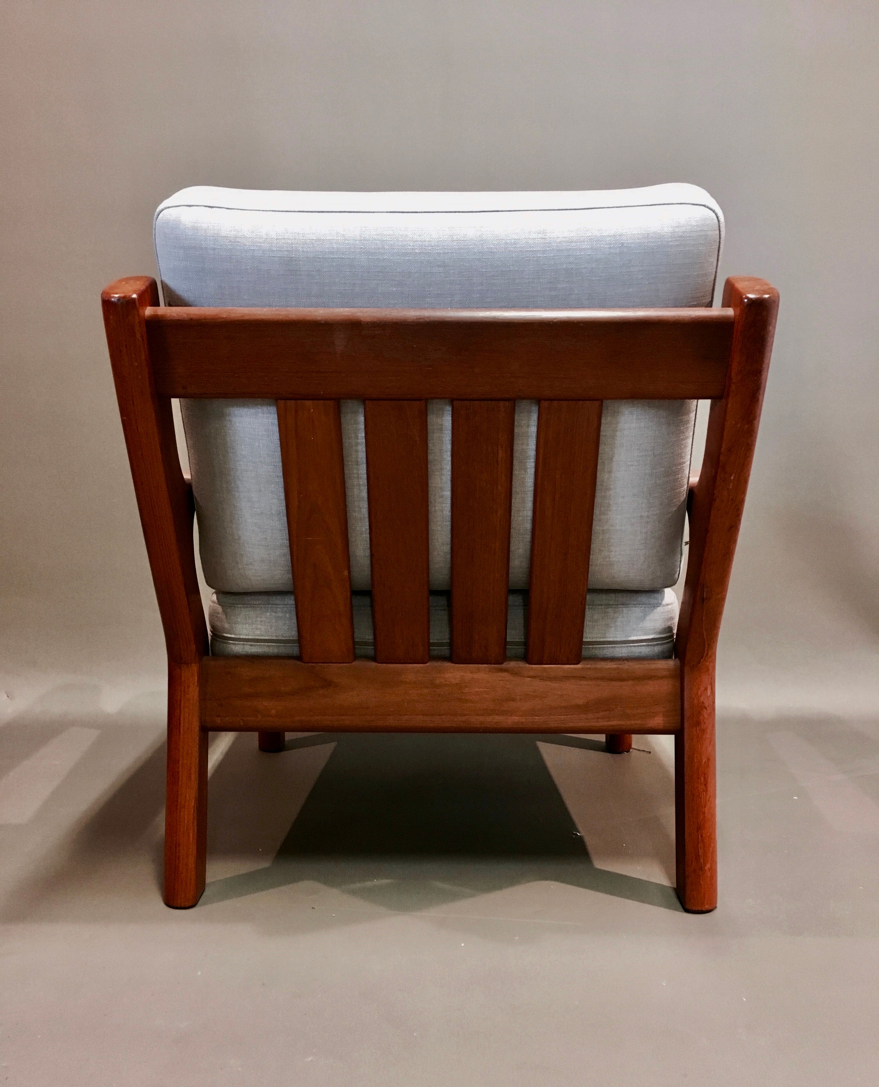 Scandinavian design teak chair stamped 1950