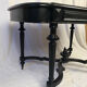 Napoleon III desk, blackened wood and ebony veneer top