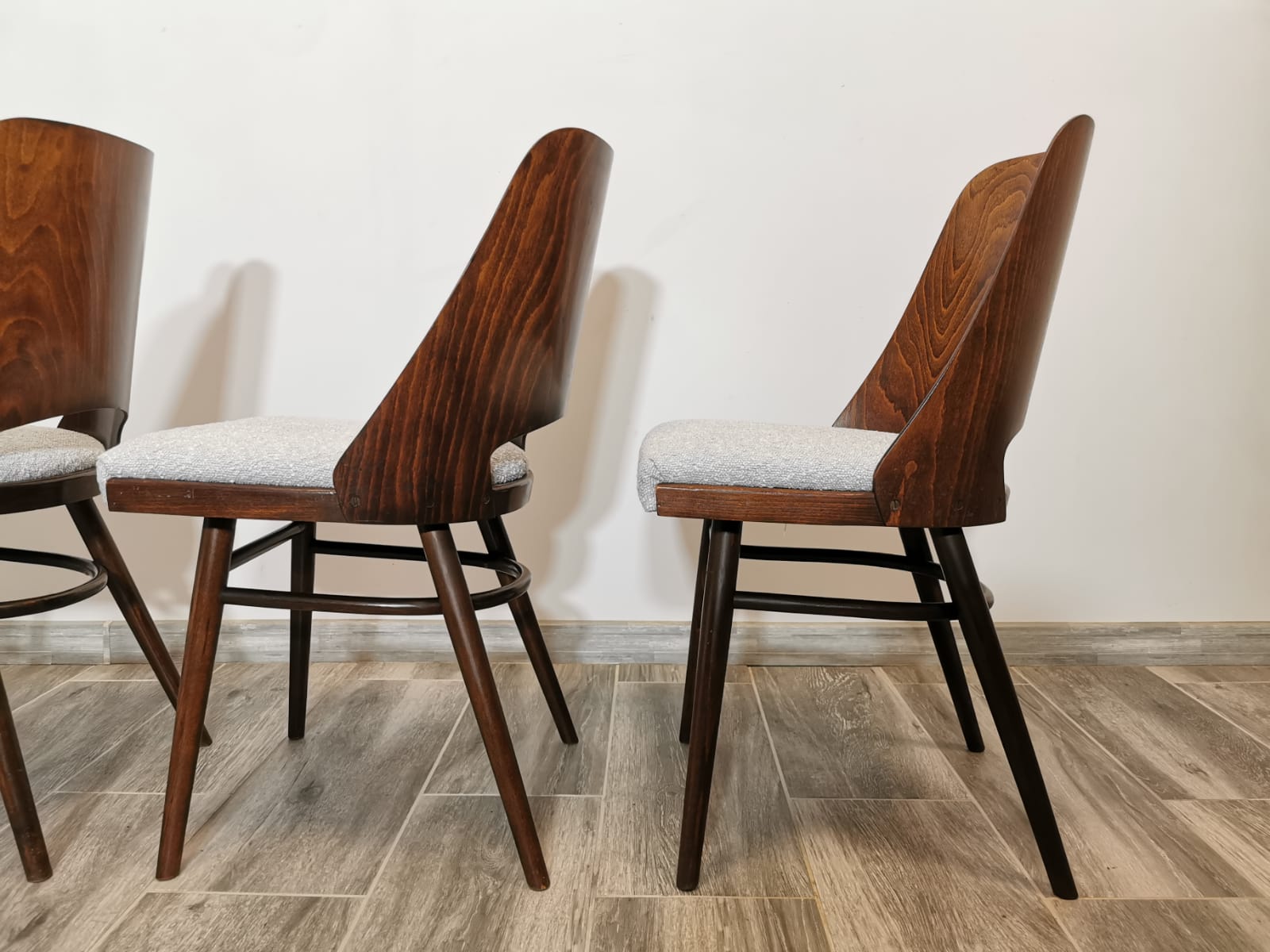 Dining Chairs by Radomir Hoffman for Ton, 1950s, Set of 4