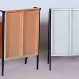 Restored MidCentury Cabinet Set, Mahogany, Revived Polish, Central Europe, 1950s