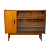 Bookcase with sliding doors