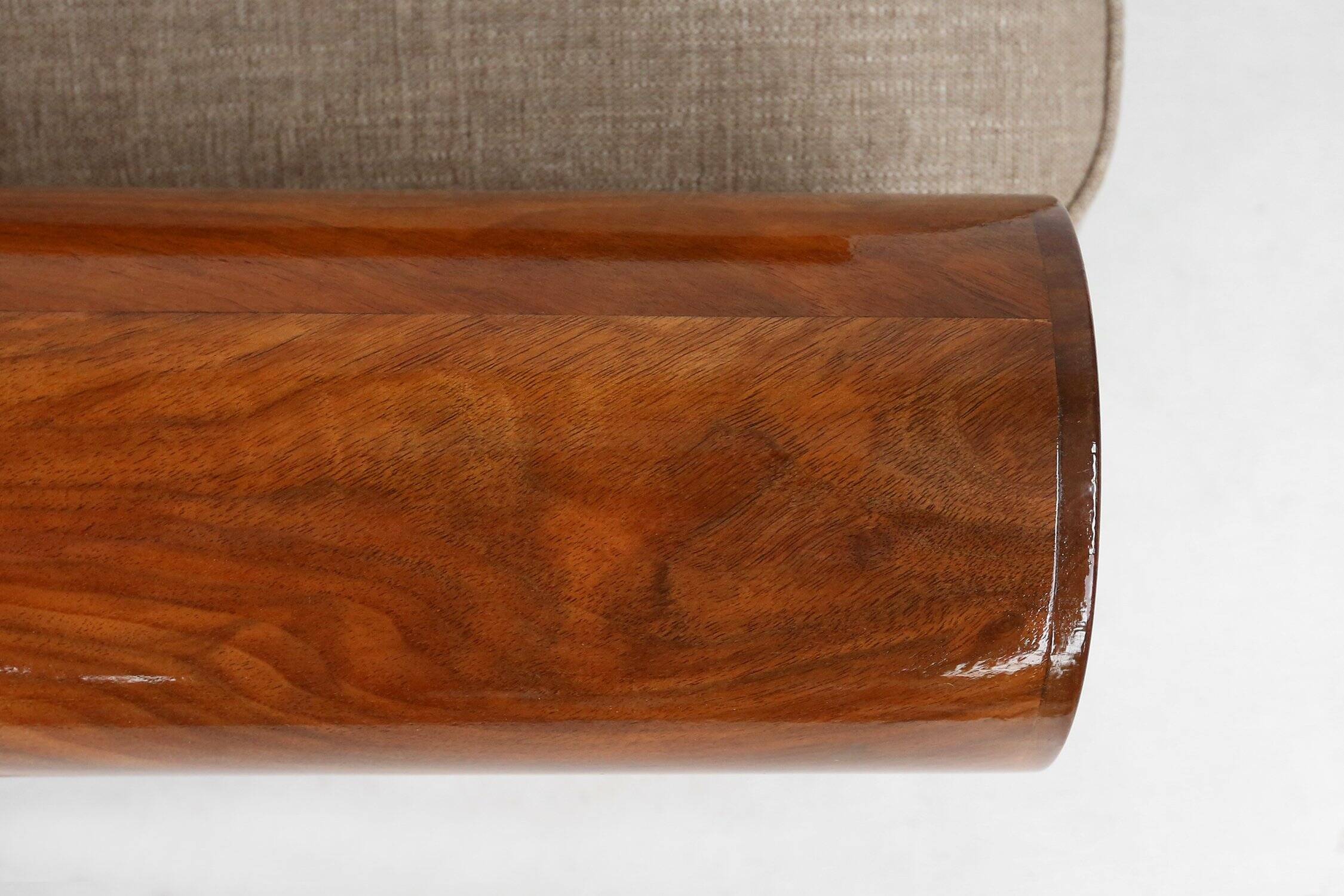 Set of 2 Art Deco Armchairs in Walnut Veneer, France 1930s