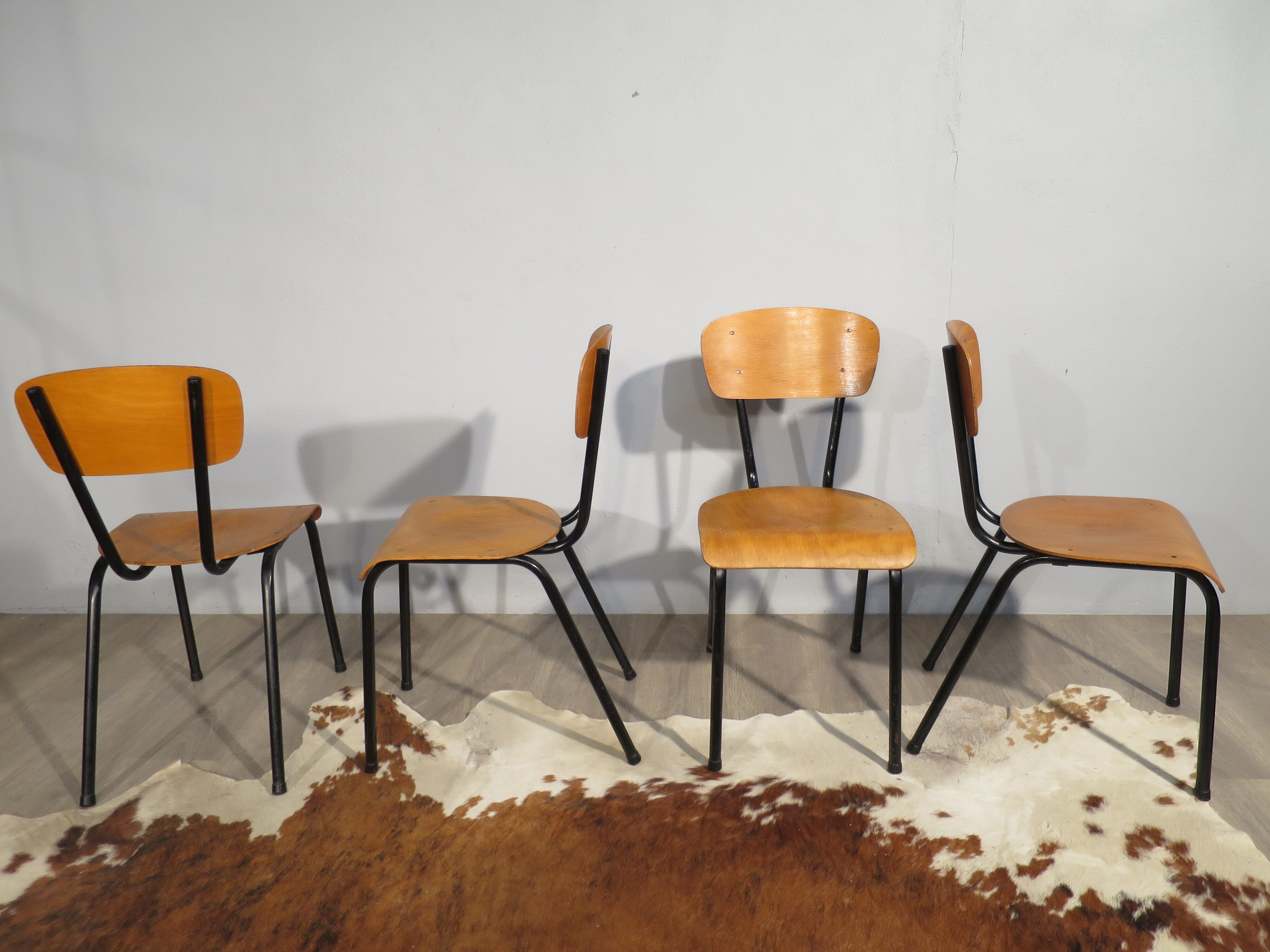 Set of 6 chairs 70's