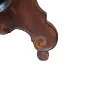 Specchio Antico Originale 1870 In Noce Massello Intagliato Stile Rococò