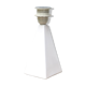Brussels porcelain pyramid lamp, 80s
