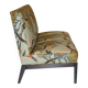 Three-seater canapé George Smith Norris restored in Mulberry linen.