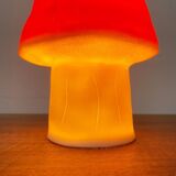 Postmodern plastic mushroom table lamp by Heico.