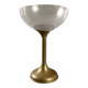 Vintage champagne bucket in brass and plexiglass, Europe, 1970s.