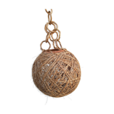 Suspension ball in line of rattan